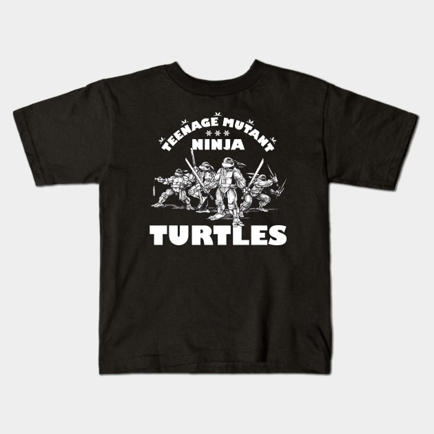 Old School TMNT (1984) Kids T-Shirt by ForbiddenMonster